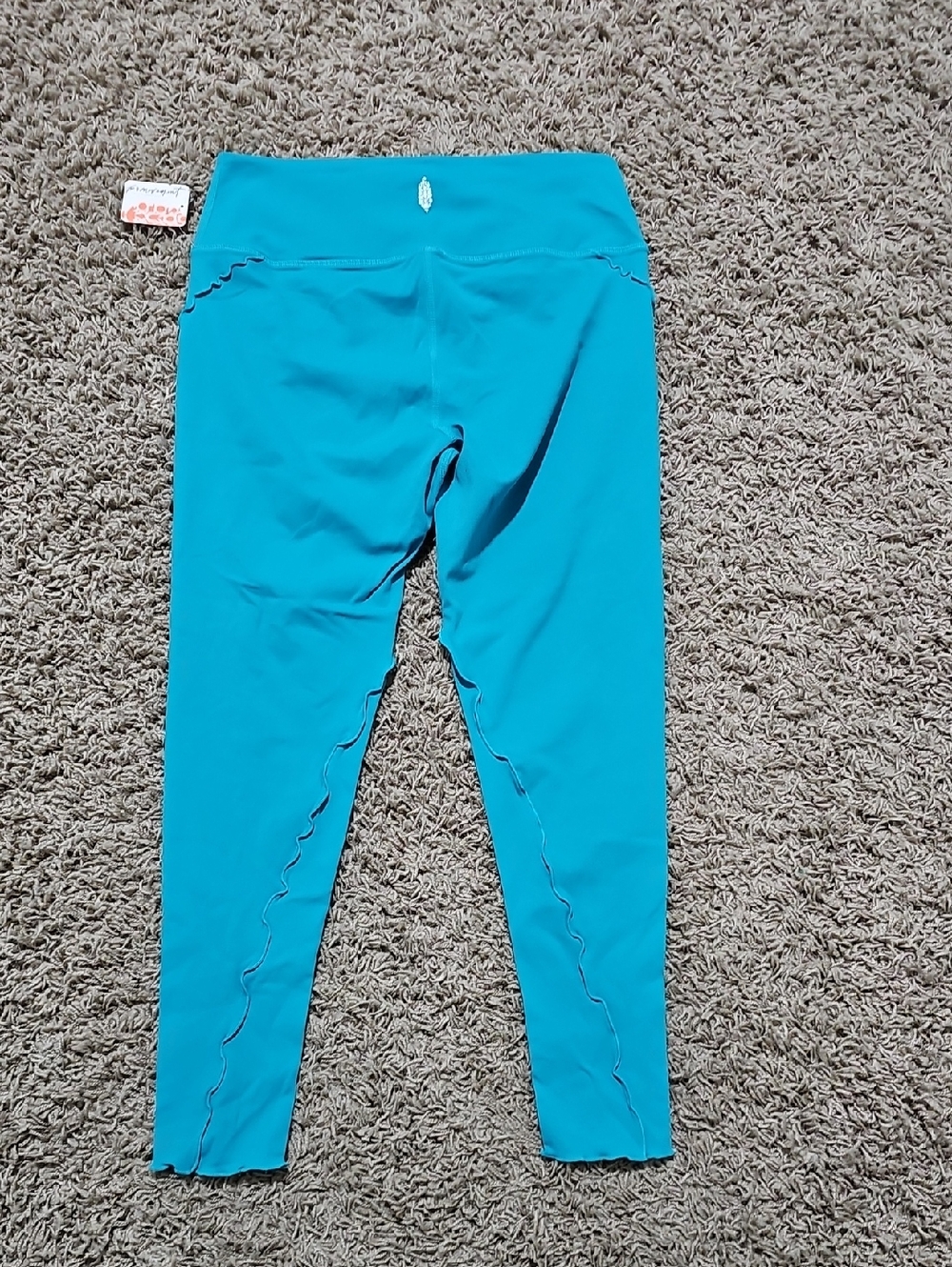 NWT Free People Leggings Wavy "Curvy Waters" Large - Picture 6 of 9